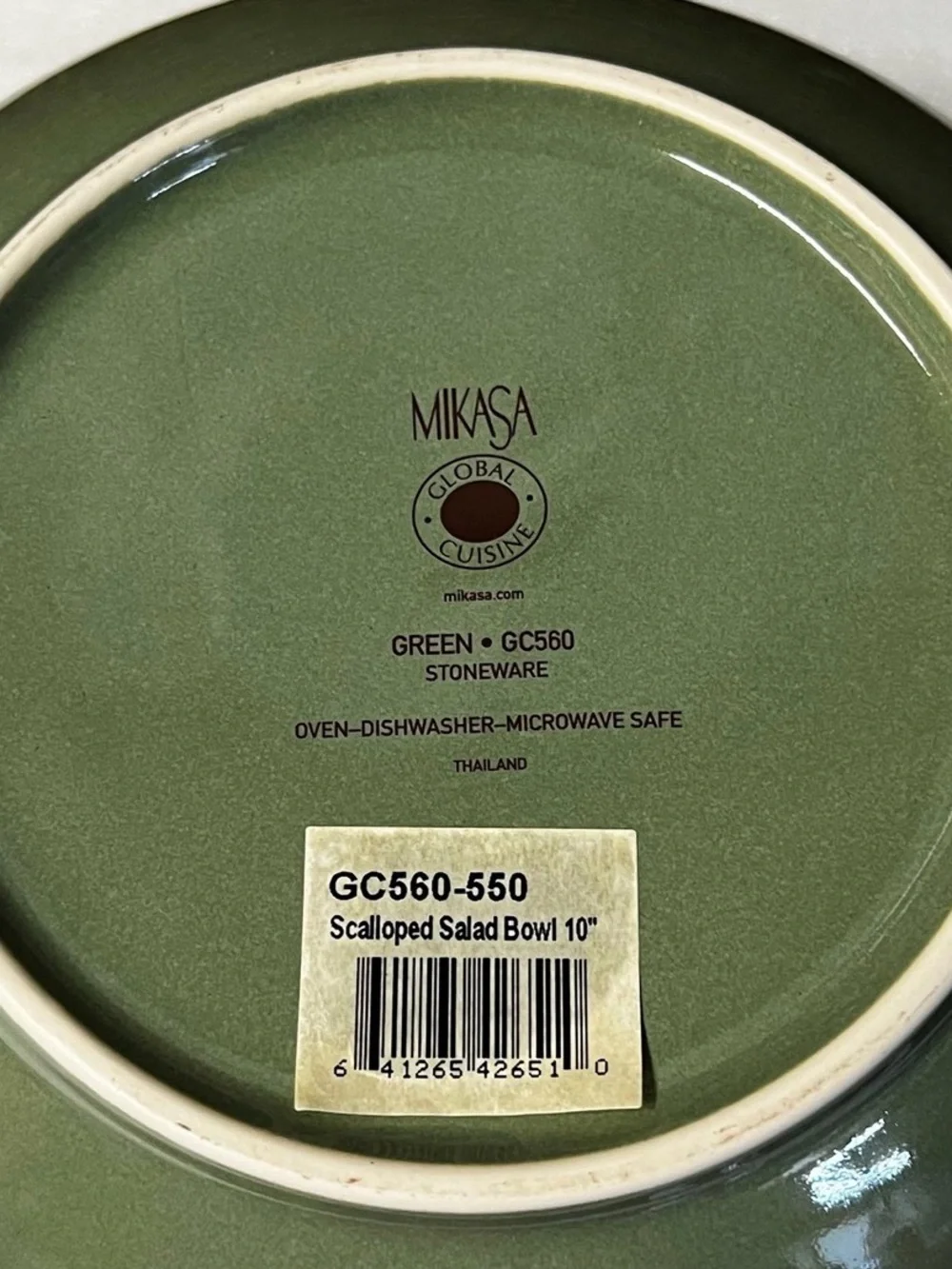 Mikasa Global Cuisine Green Stoneware 10